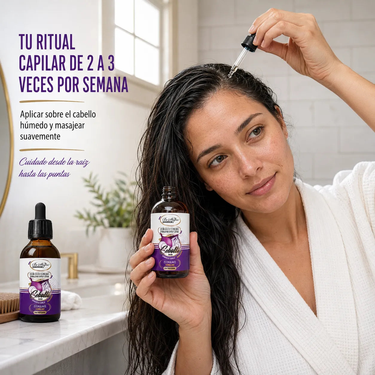 Be'Shyne – Loción estimulante capilar para cabello hidratado y resistente 125 ml