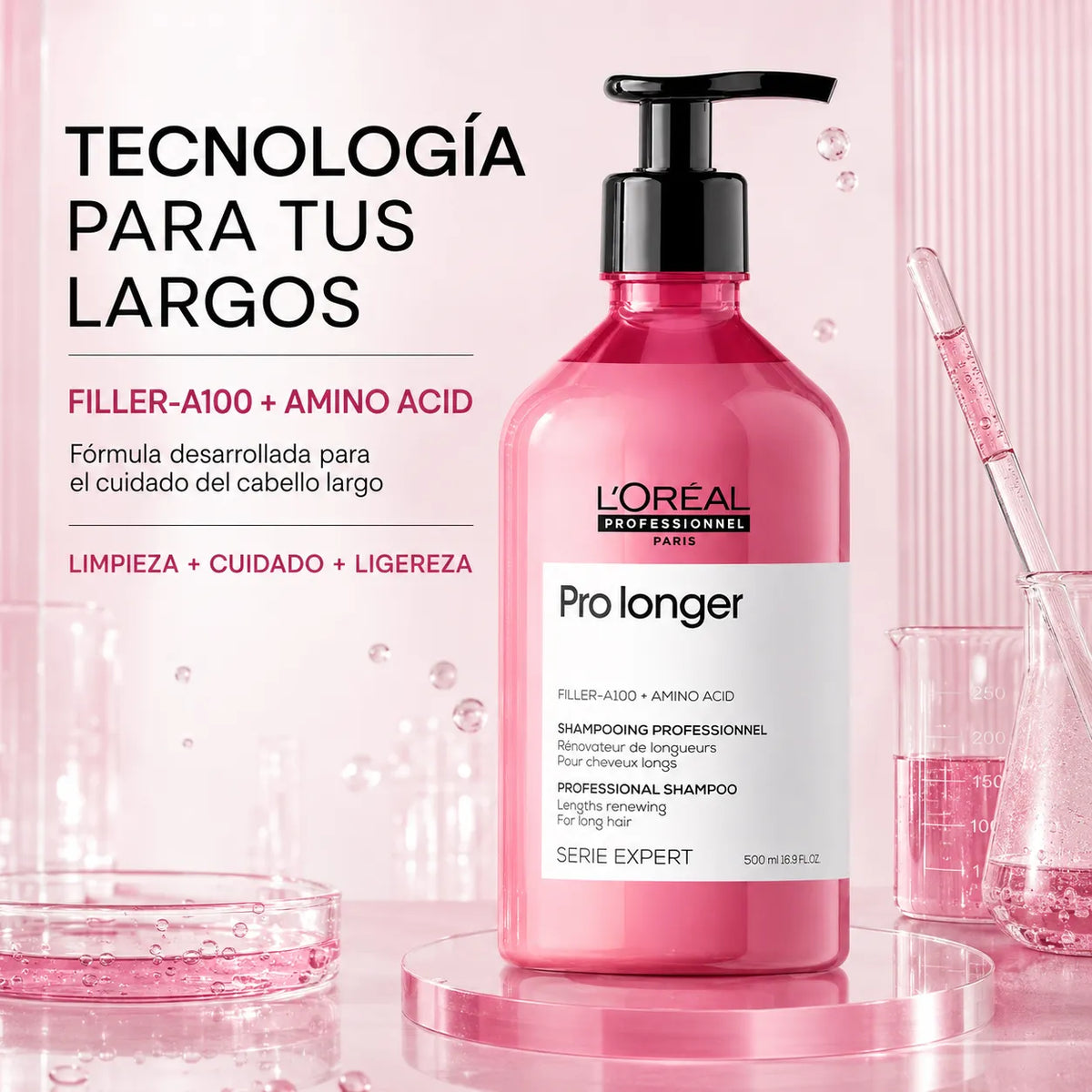 L'Oréal Professionnel – Champô para Cabelo Comprido Pro Longer 500/1500 ml