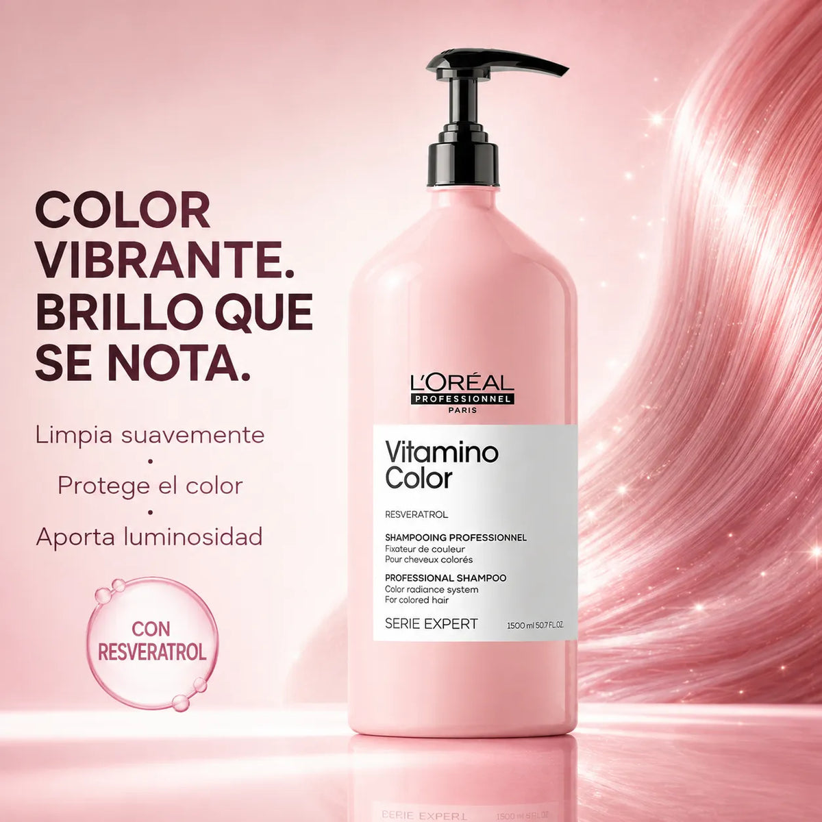 L'Oréal Professionnel – Champô para Cabelo Pintado Vitamino Color 1500 ml