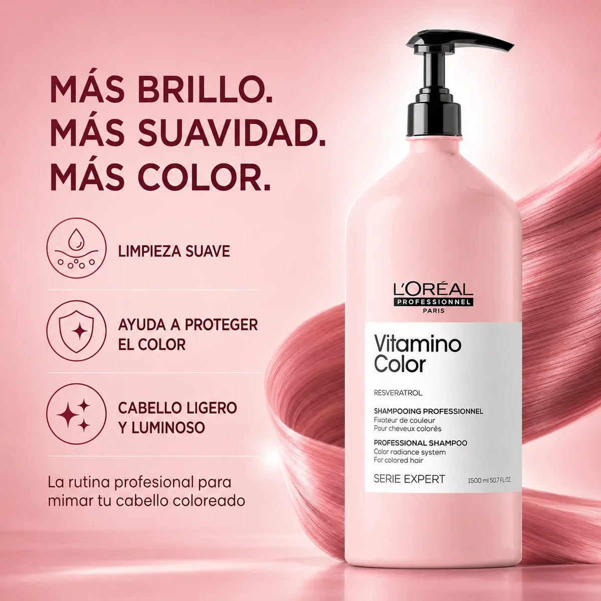 L'Oréal Professionnel – Champô para Cabelo Pintado Vitamino Color 1500 ml