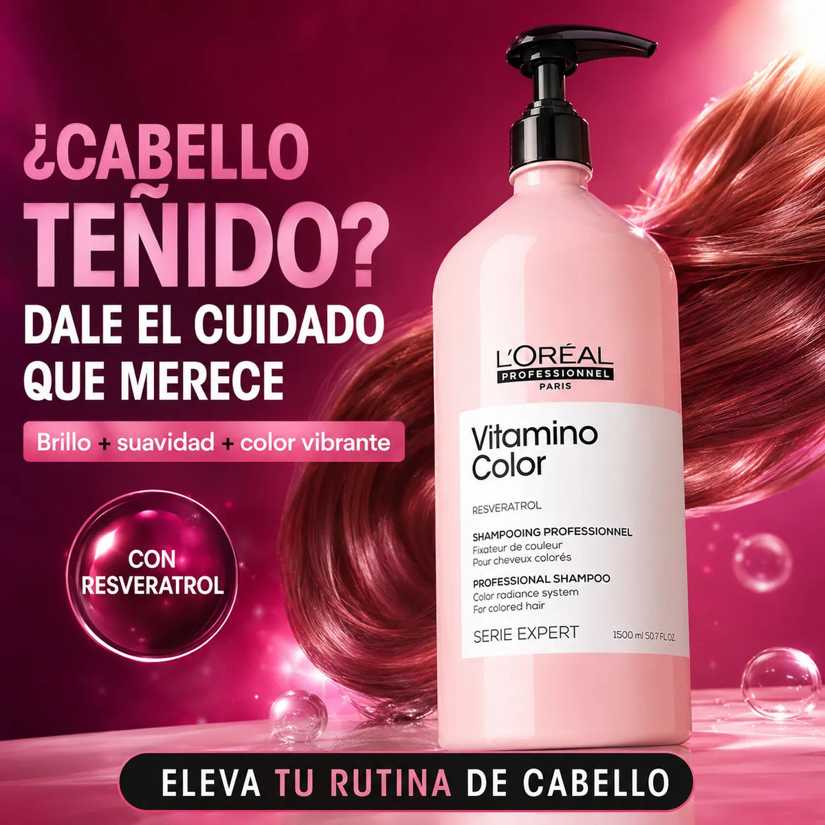 L'Oréal Professionnel – Champô para Cabelo Pintado Vitamino Color 1500 ml