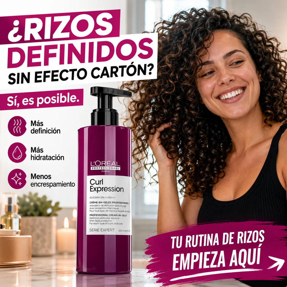 L'Oréal Professionnel – Creme Definidor de Caracóis Curl Expression 250 ml