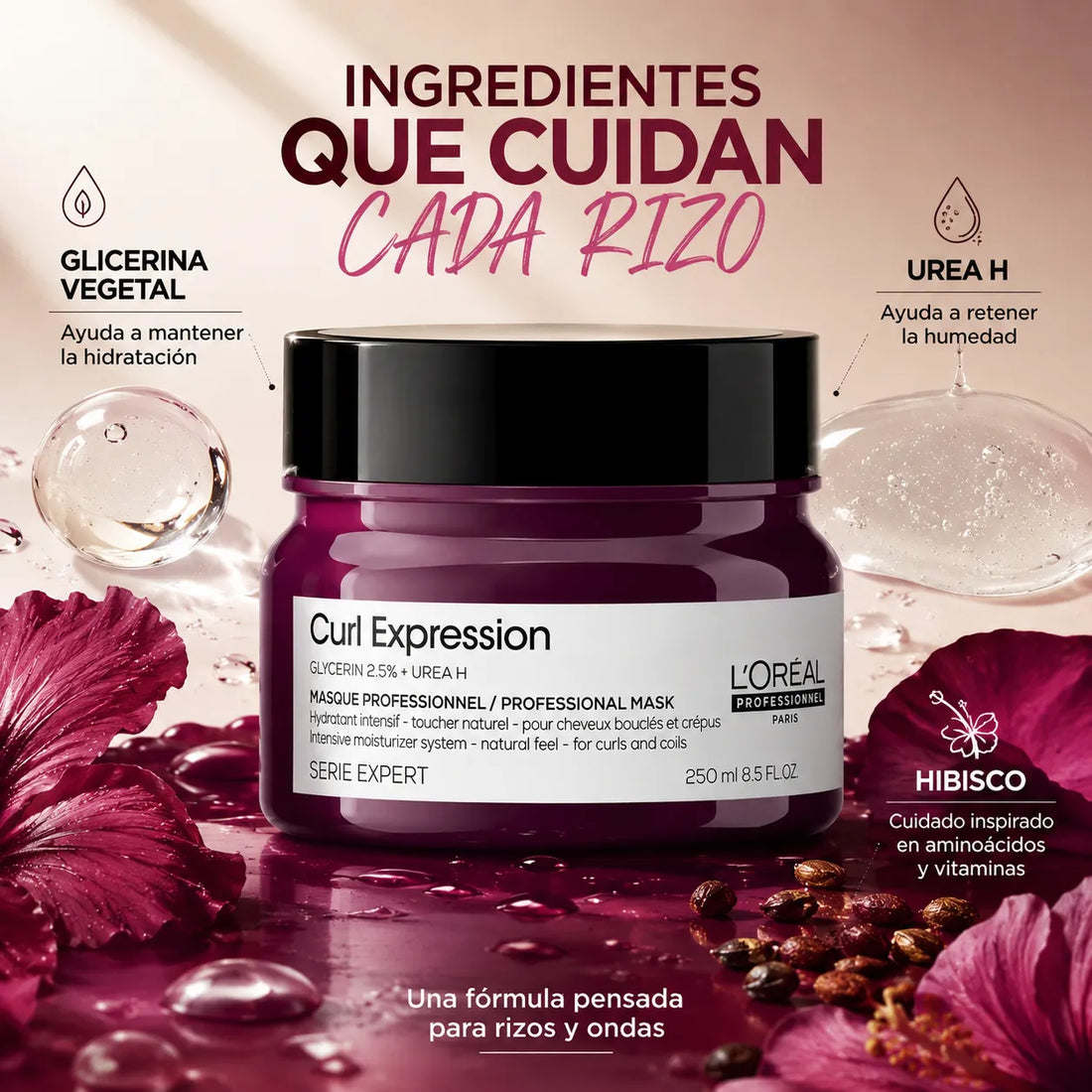 L'Oréal Professionnel – Máscara para Cabelo Encaracolado Curl Expression 250 ml