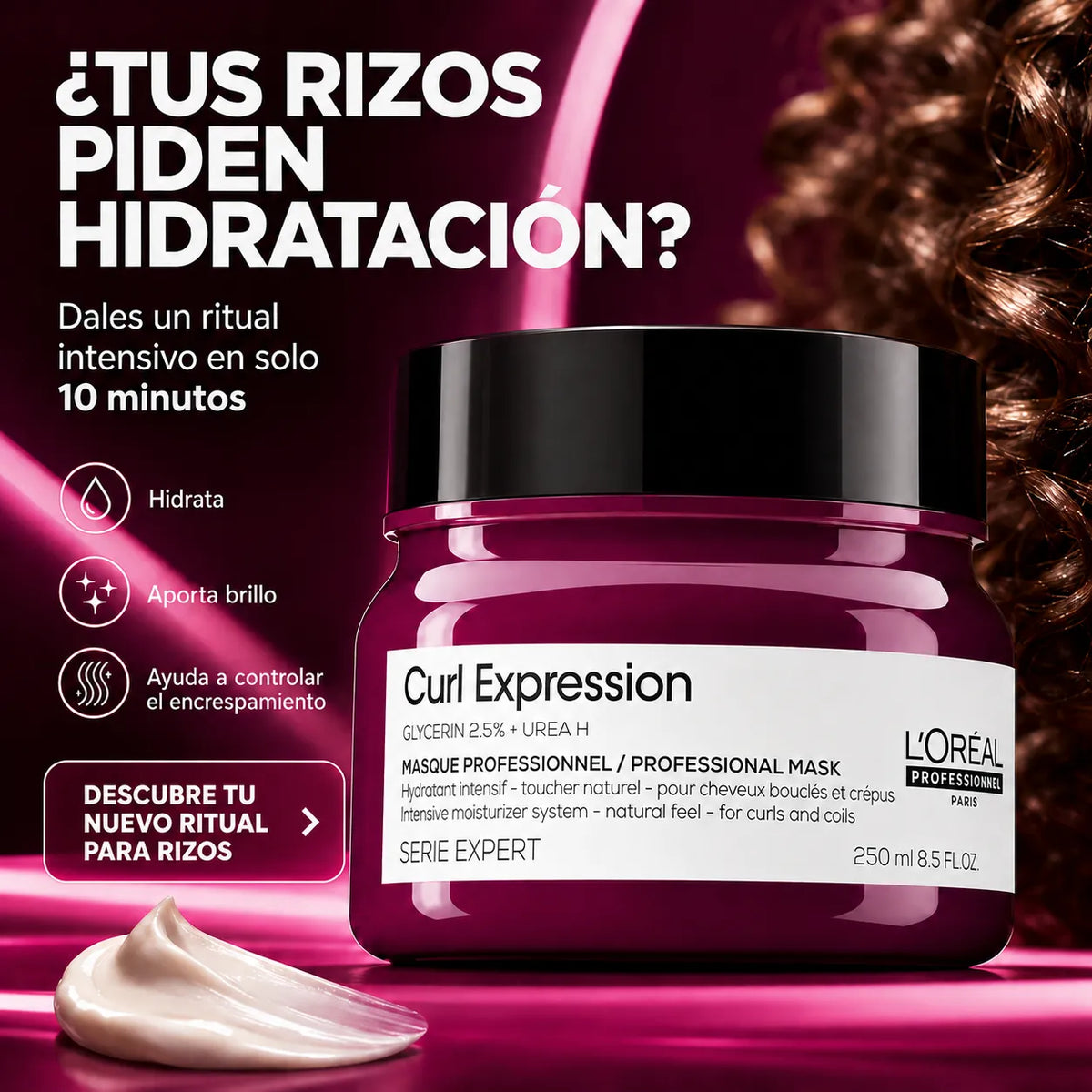 L'Oréal Professionnel – Máscara para Cabelo Encaracolado Curl Expression 250 ml