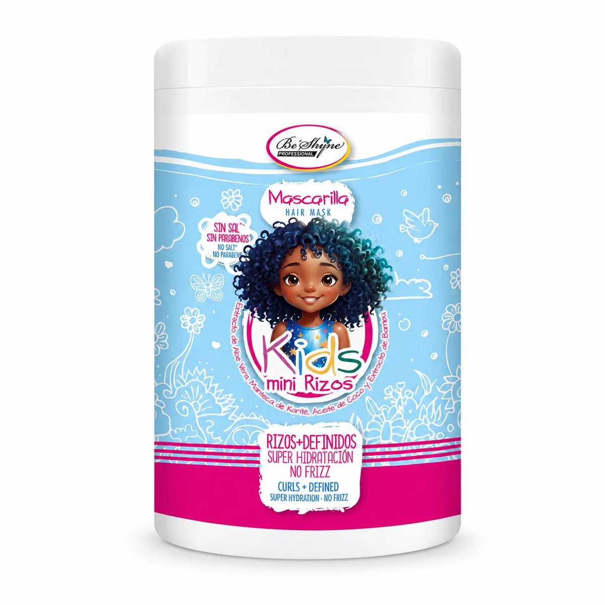 Be´Shyne® – Mascarilla para rizos infantiles hidratante Kids Mini Rizos 1 kg
