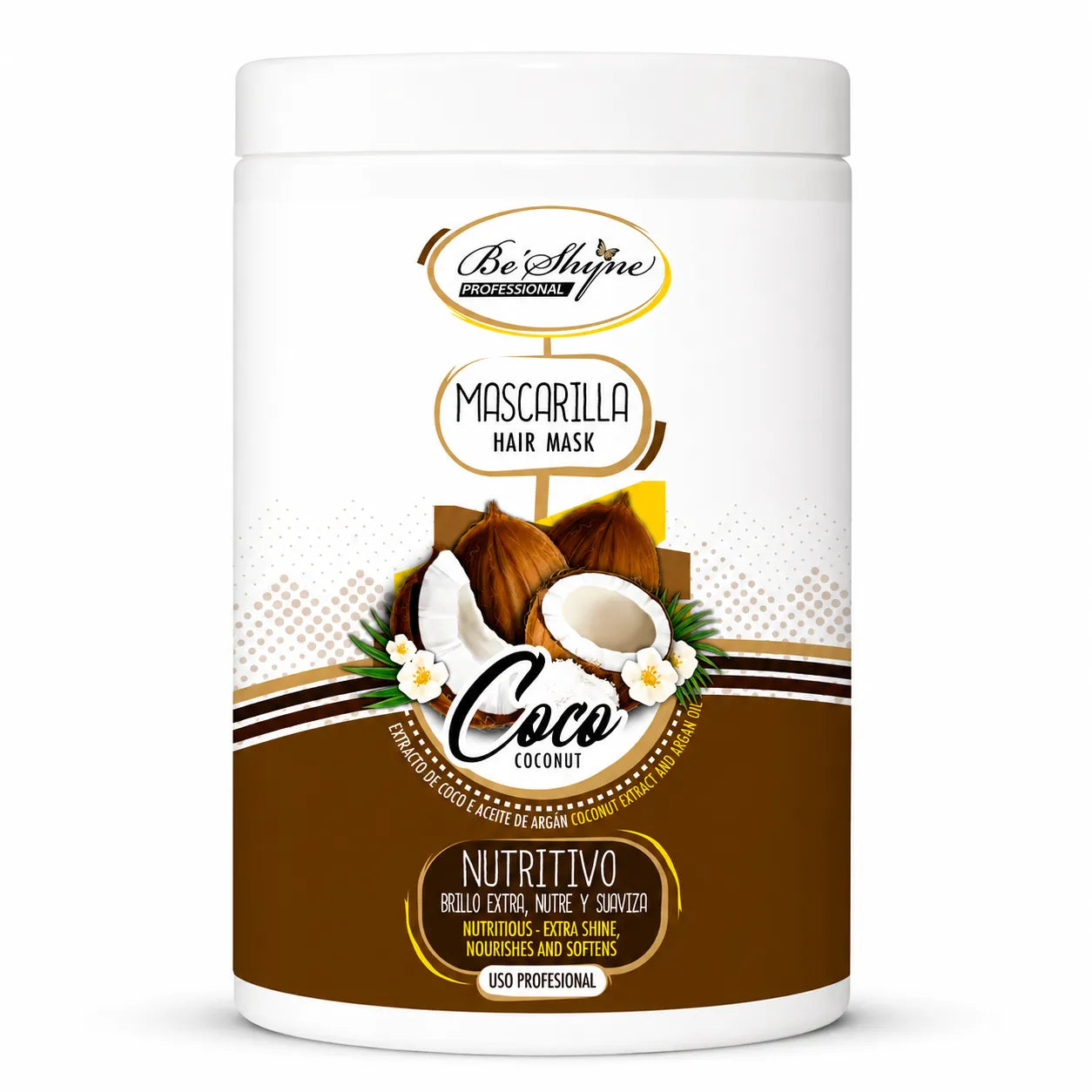 Be´Shyne® – Nourishing Coconut Mask for Dry Hair 1000ml