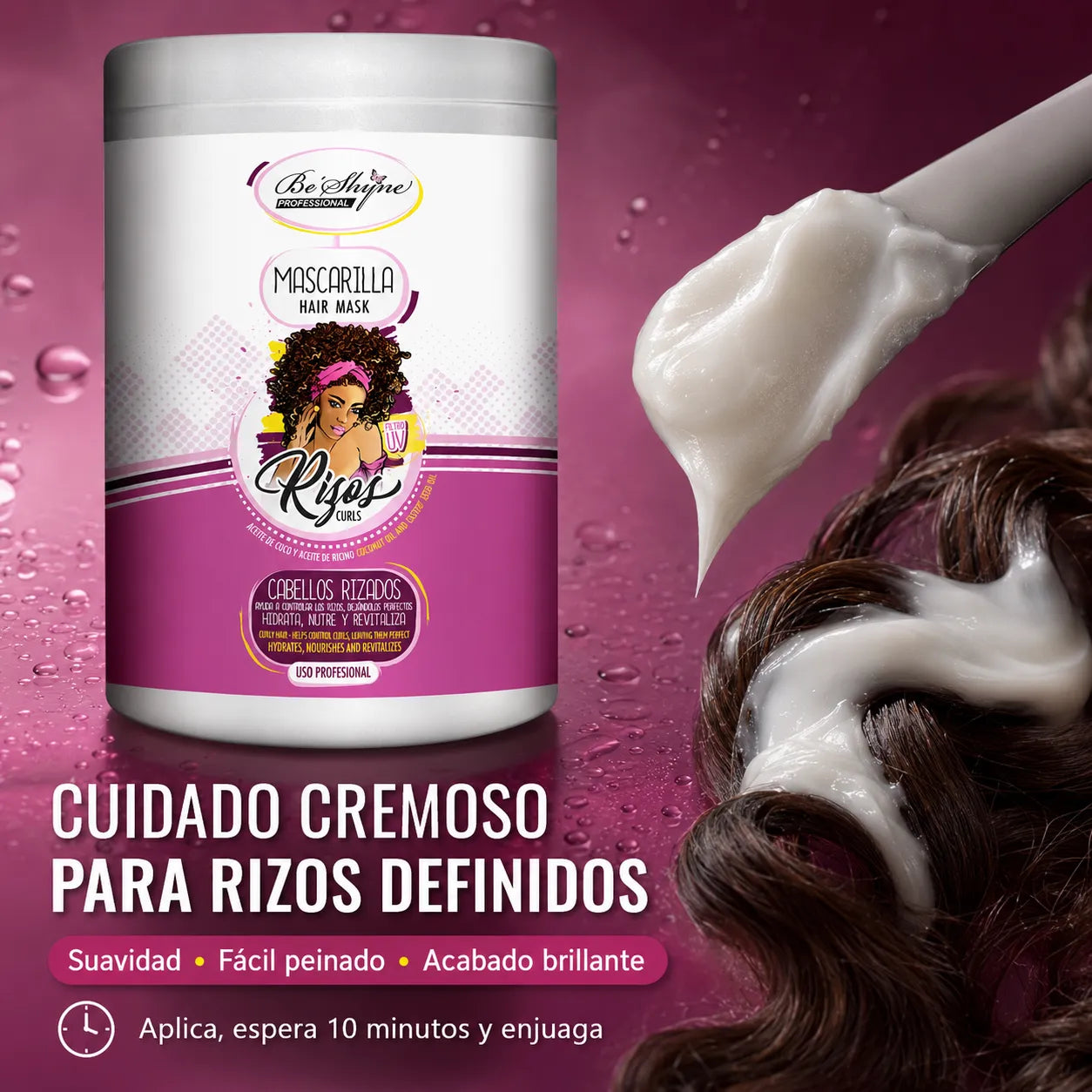 Be´Shyne® – Keratin Moisturizing Mask for Curls 1000ml