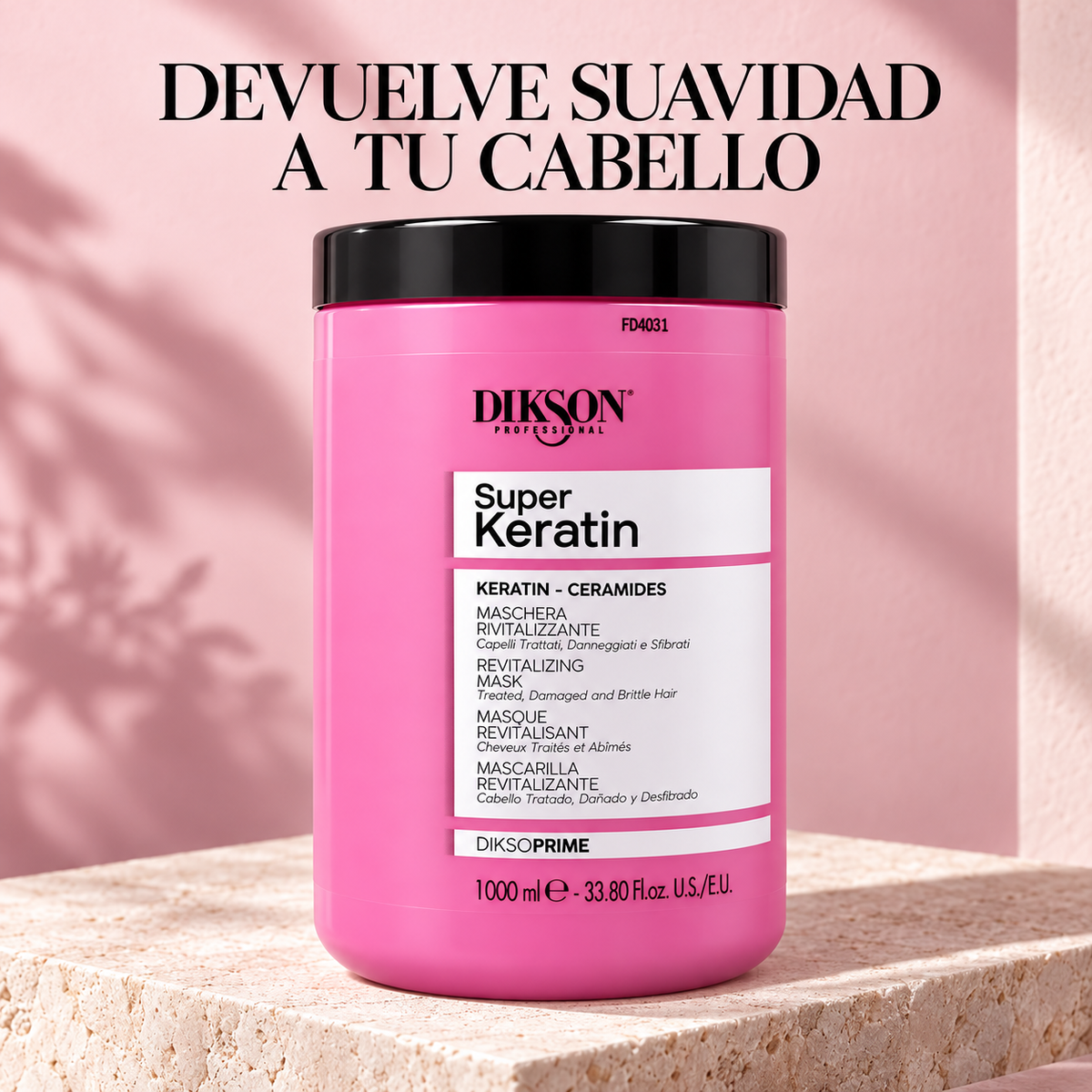 Dikson – Mascarilla para cabello dañado Super Keratin revitalizante 500 / 1000 ml