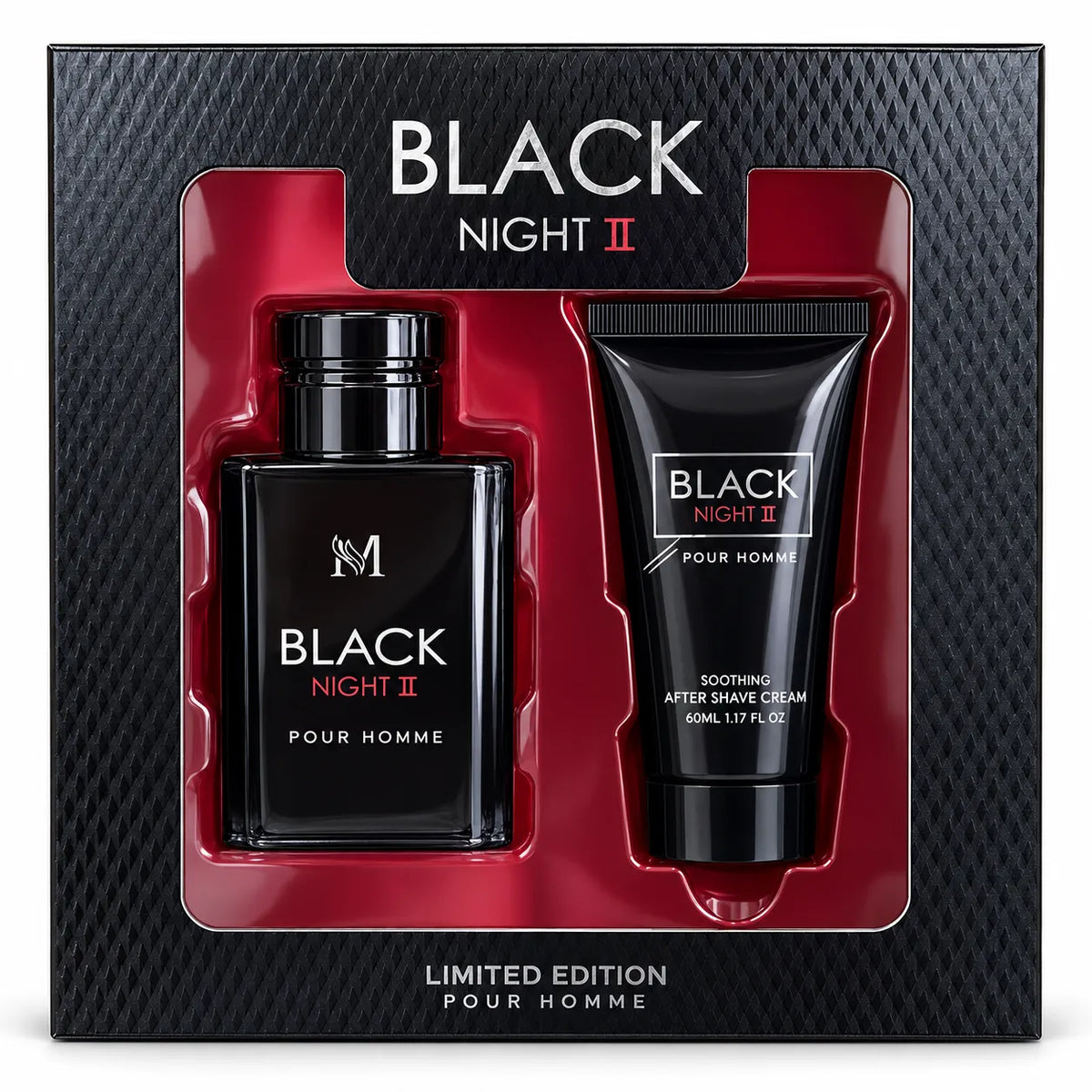 Montage Brands Black Night II – Estuche Perfume para Hombre EDT 50 ml + After Shave 50 ml