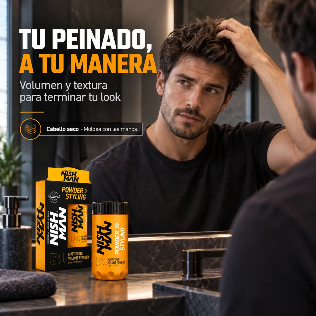 NISHMAN – Cera en polvo para el cabello con volumen y acabado mate 20g