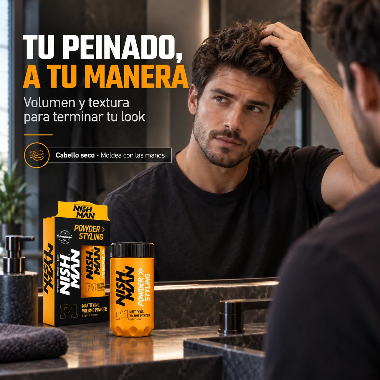 NISHMAN – Cera en polvo para el cabello con volumen y acabado mate 20g