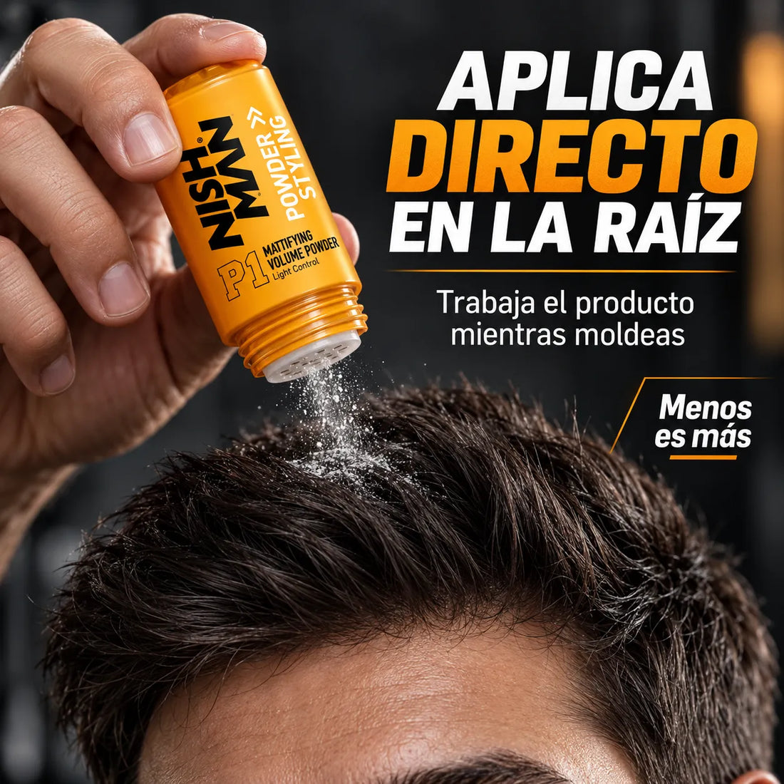 NISHMAN – Cera en polvo para el cabello con volumen y acabado mate 20g