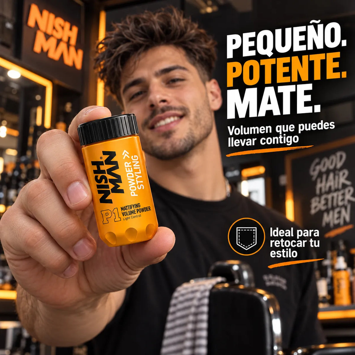 NISHMAN – Cera en polvo para el cabello con volumen y acabado mate 20g