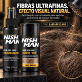Nishman – Kit de Fibras Capilares para Dar Volumen 21 g + 100 ml