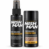 Nishman – Kit de Fibras Capilares para Dar Volumen 21 g + 100 ml