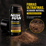 Nishman – Fibra Capilar Volumizadora Medium Brown 21 g