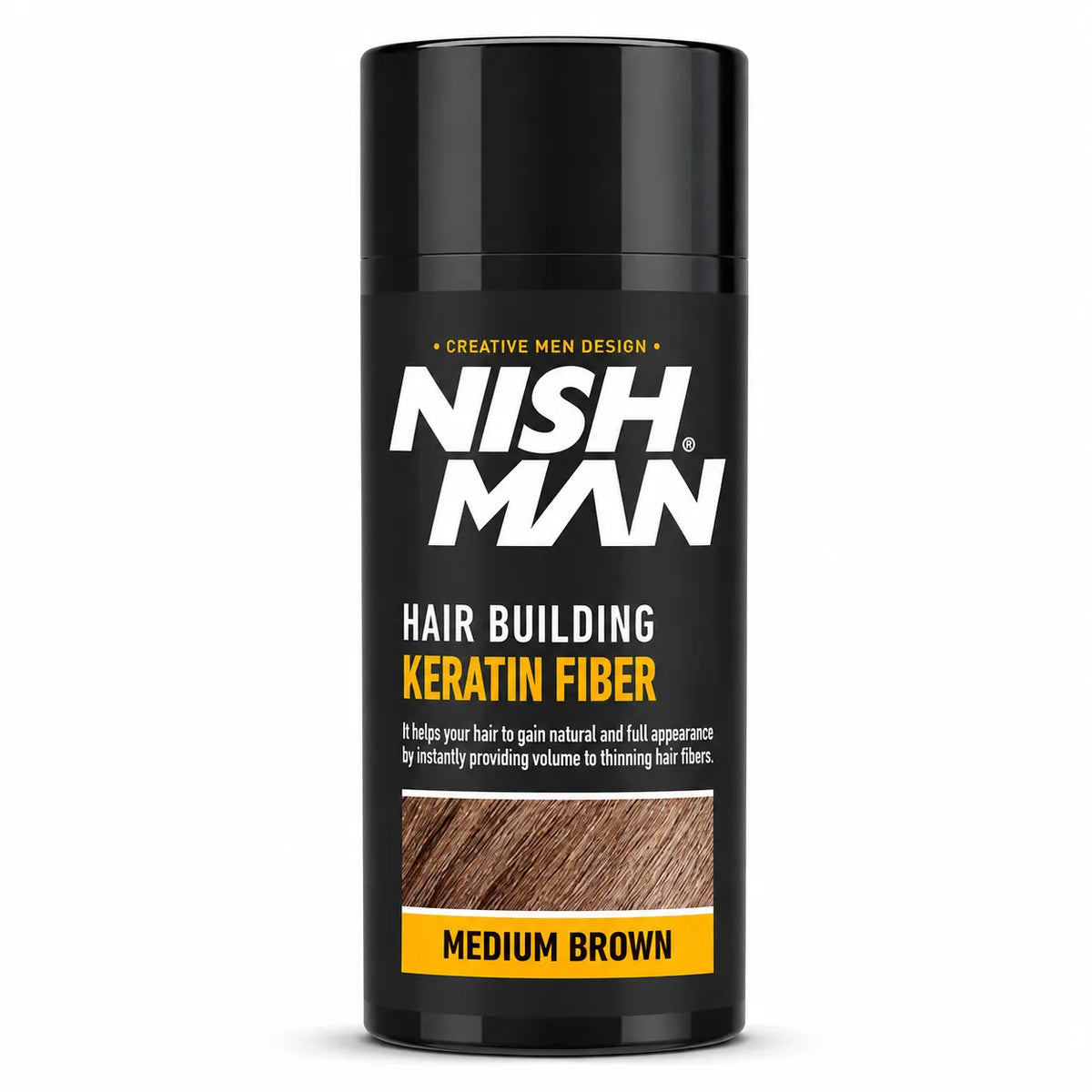 NISHMAN Hair Building Keratin Fiber - Marrón Medio 21g