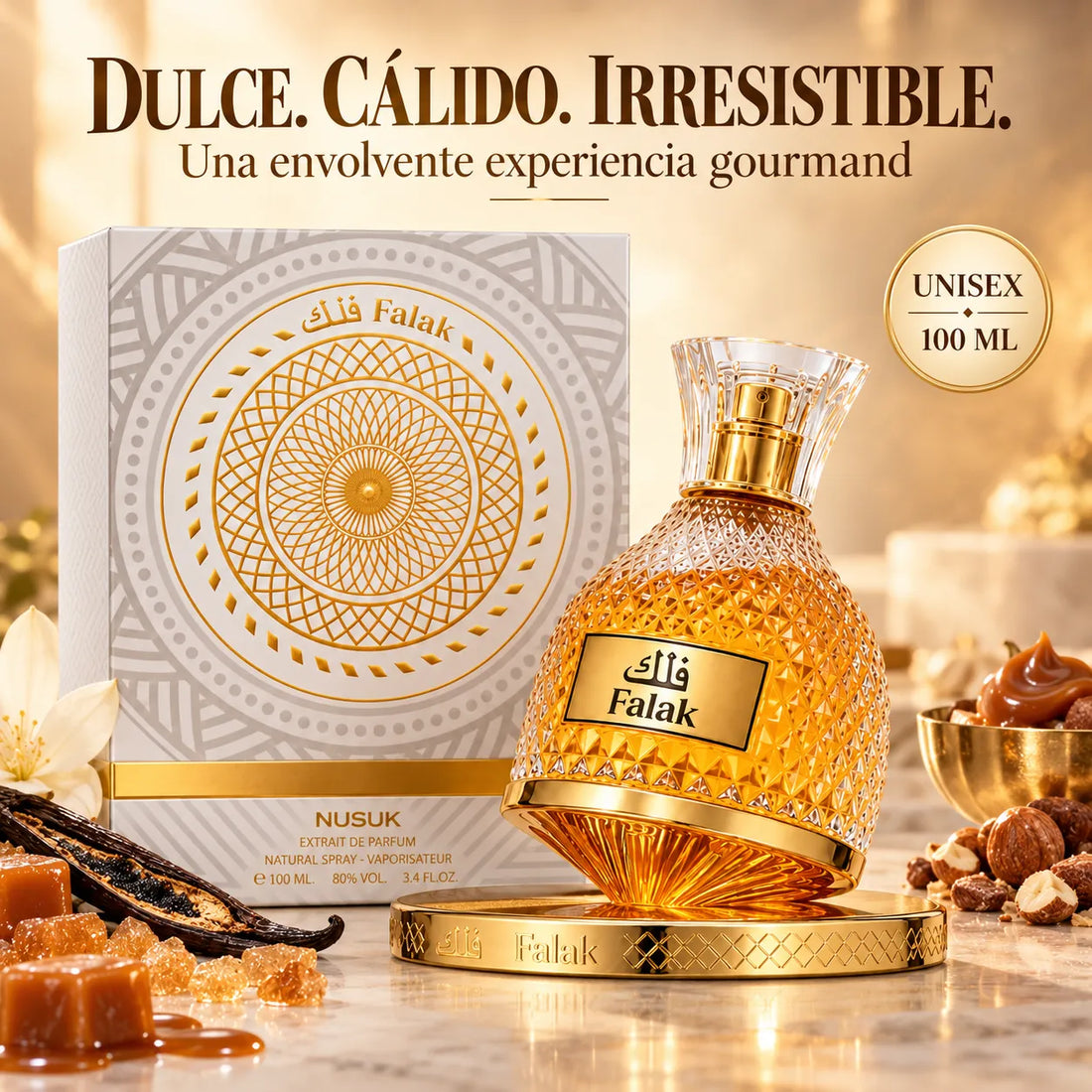 NUSUK – Perfume Dulce Unisex con Caramelo y Vainilla 100ml