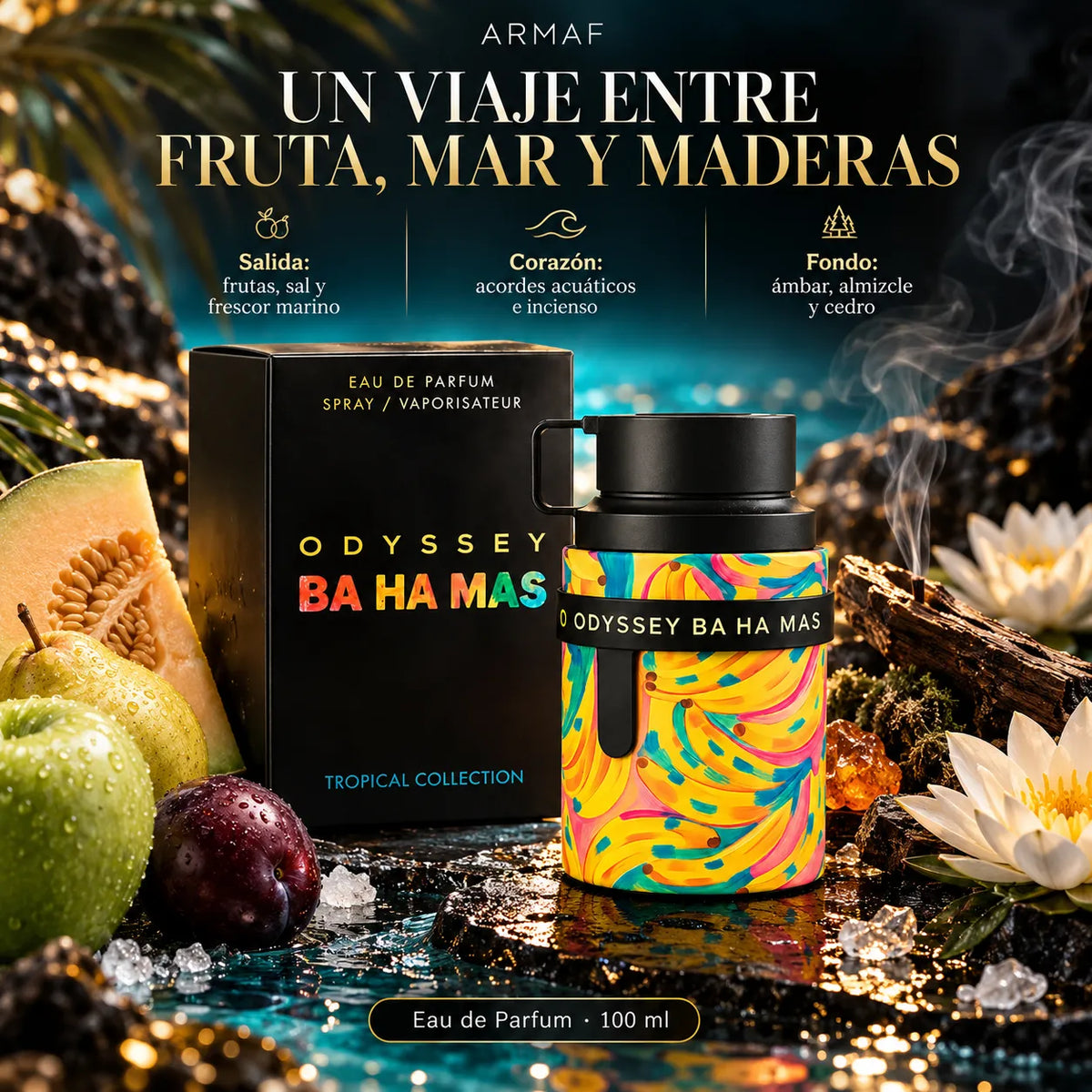 Armaf – Perfume Unisex Fresco y Afrutado Odyssey BA HA MAS 100 ml