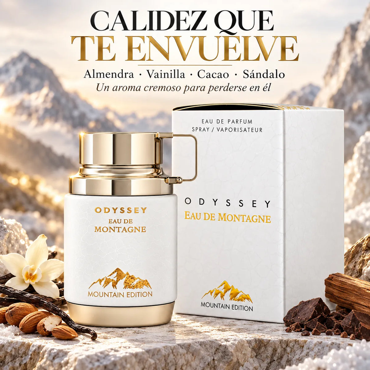 Armaf – Perfume Unisex Odyssey Eau De Montagne Cálido y Cremoso EDP 100 ml