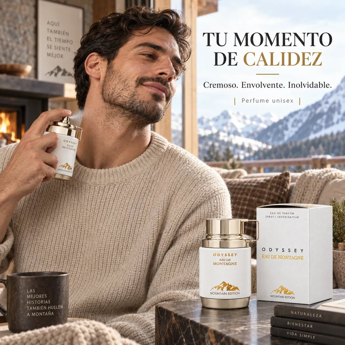 Armaf – Perfume Unisex Odyssey Eau De Montagne Cálido y Cremoso EDP 100 ml
