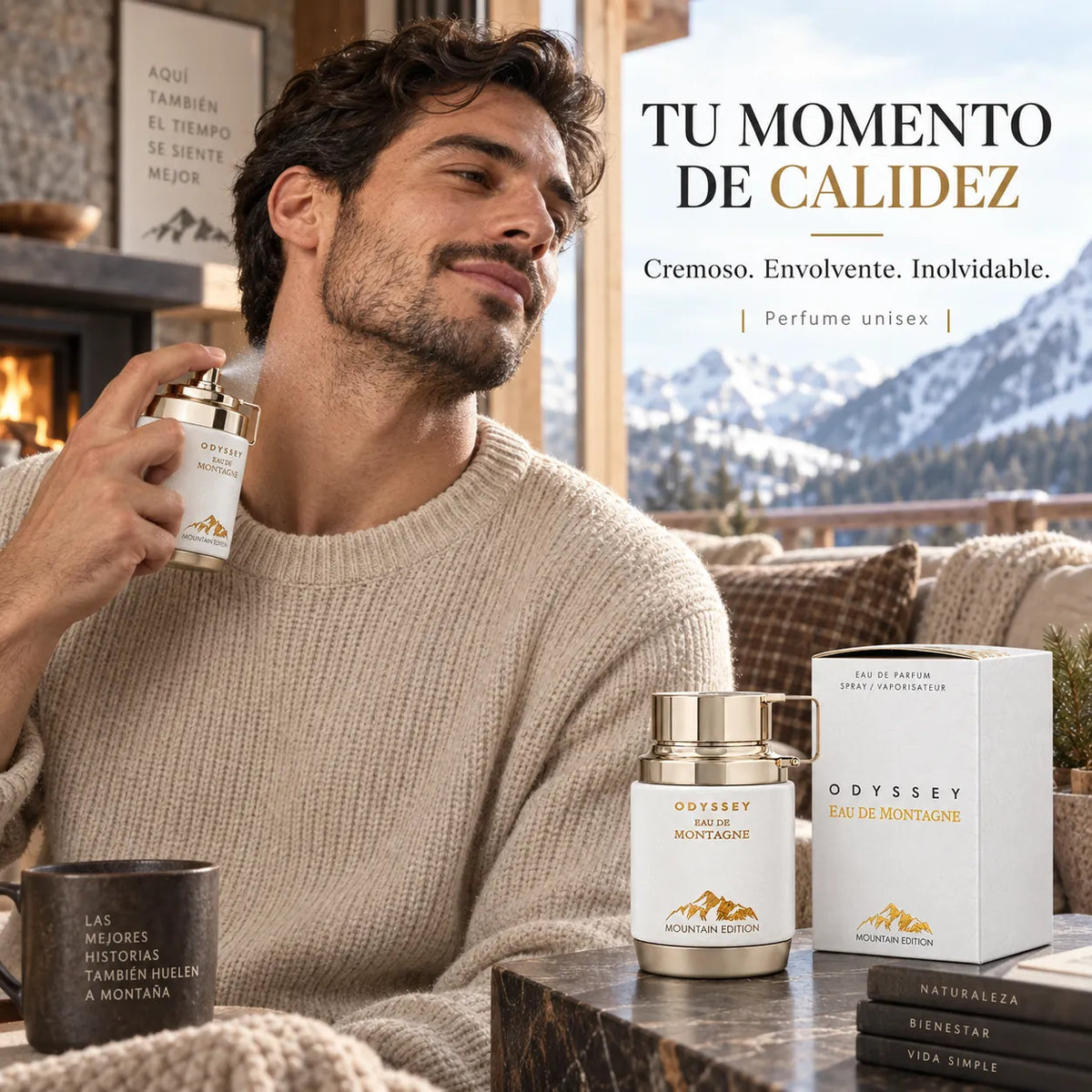 Armaf – Perfume Unisex Odyssey Eau De Montagne Cálido y Cremoso EDP 100 ml