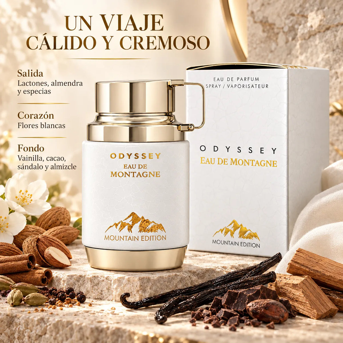Armaf – Perfume Unisex Odyssey Eau De Montagne Cálido y Cremoso EDP 100 ml