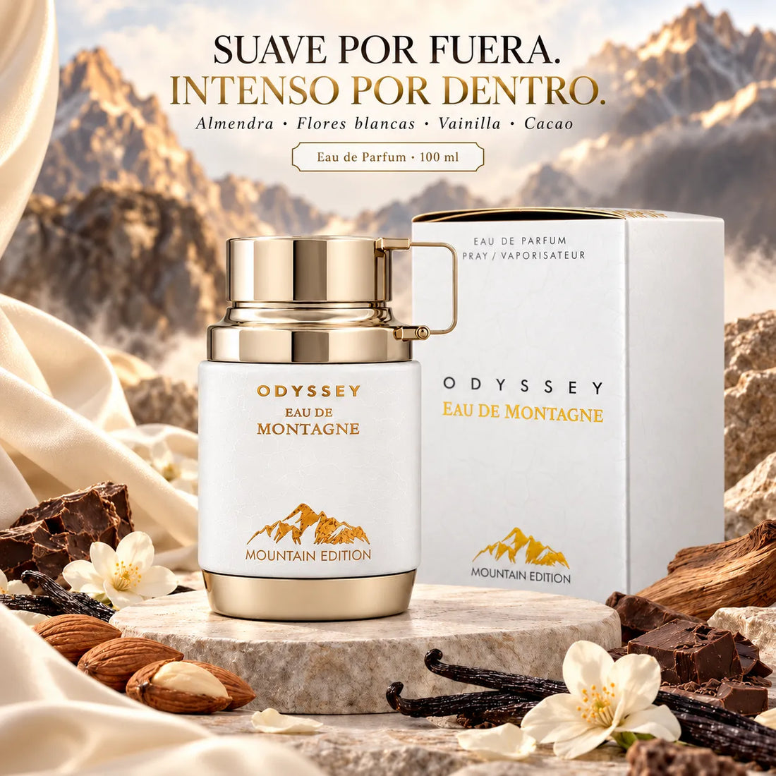 Armaf – Perfume Unisex Odyssey Eau De Montagne Cálido y Cremoso EDP 100 ml