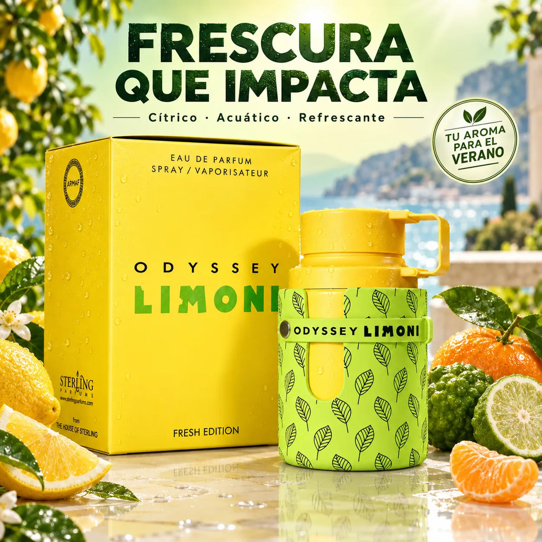 Armaf – Perfume Cítrico para Hombre Odyssey Limoni Fresh Edition 100ml