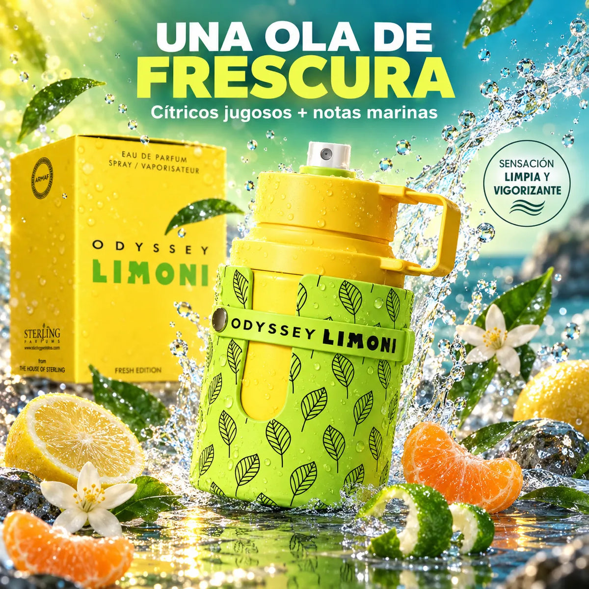 Armaf – Perfume Cítrico para Hombre Odyssey Limoni Fresh Edition 100ml