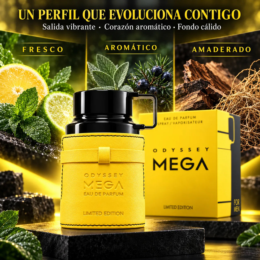 Armaf – Perfume para Hombre Aromático Amaderado Odyssey Mega 100 ml