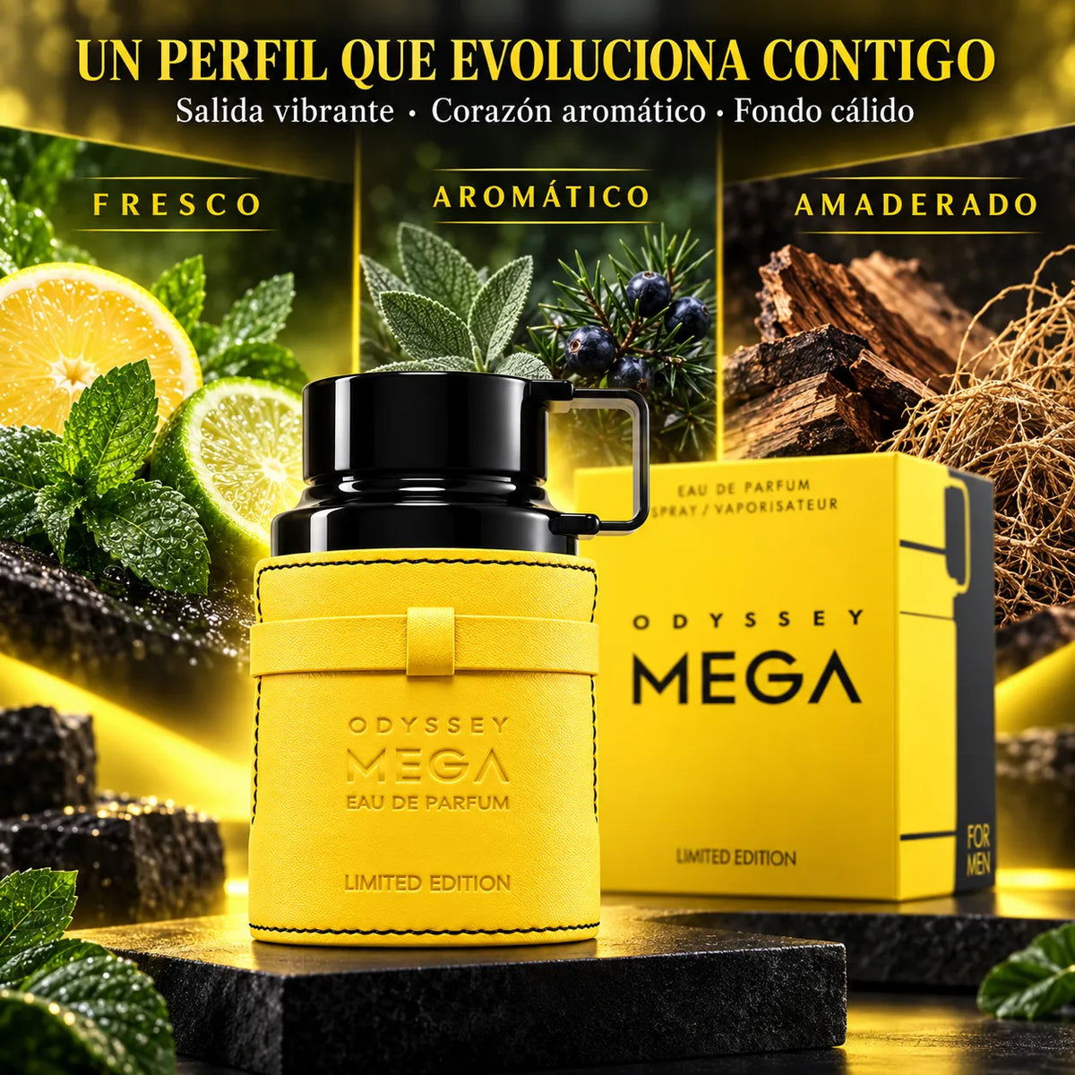 Armaf – Perfume para Hombre Aromático Amaderado Odyssey Mega 100 ml