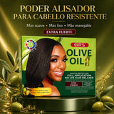 ORS – Kit alisador para cabello resistente con aceite de oliva Super