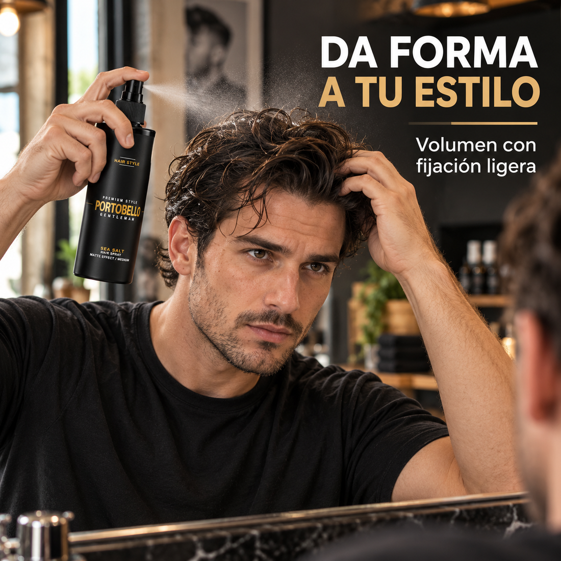 Portobello Gentleman Sea Salt – Sea Salt Texturizing Spray for Volume and Matte Finish 200 ml