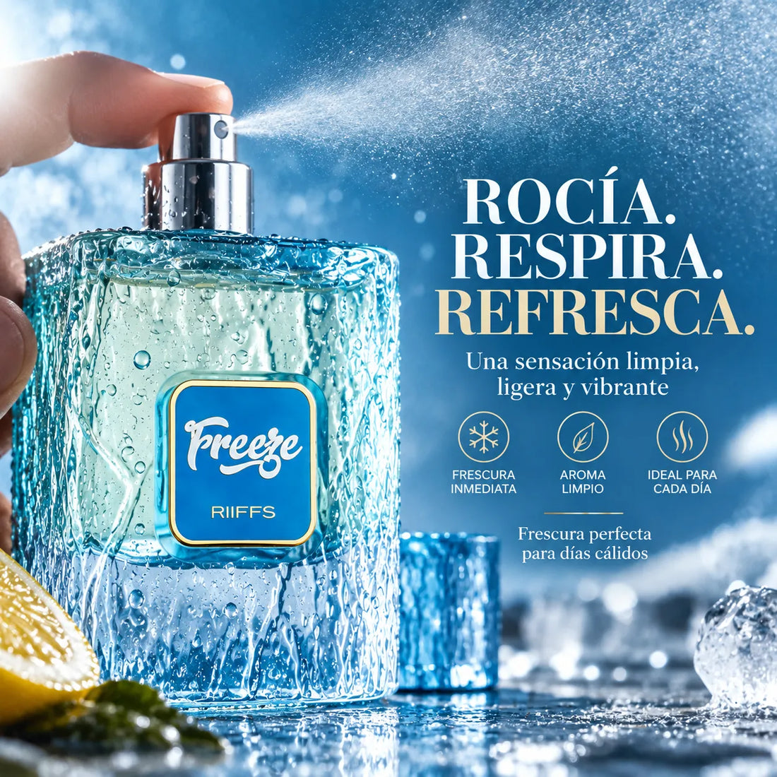 Riiffs Freeze – Perfume Fresco Masculino para Uso Diario 100 ml