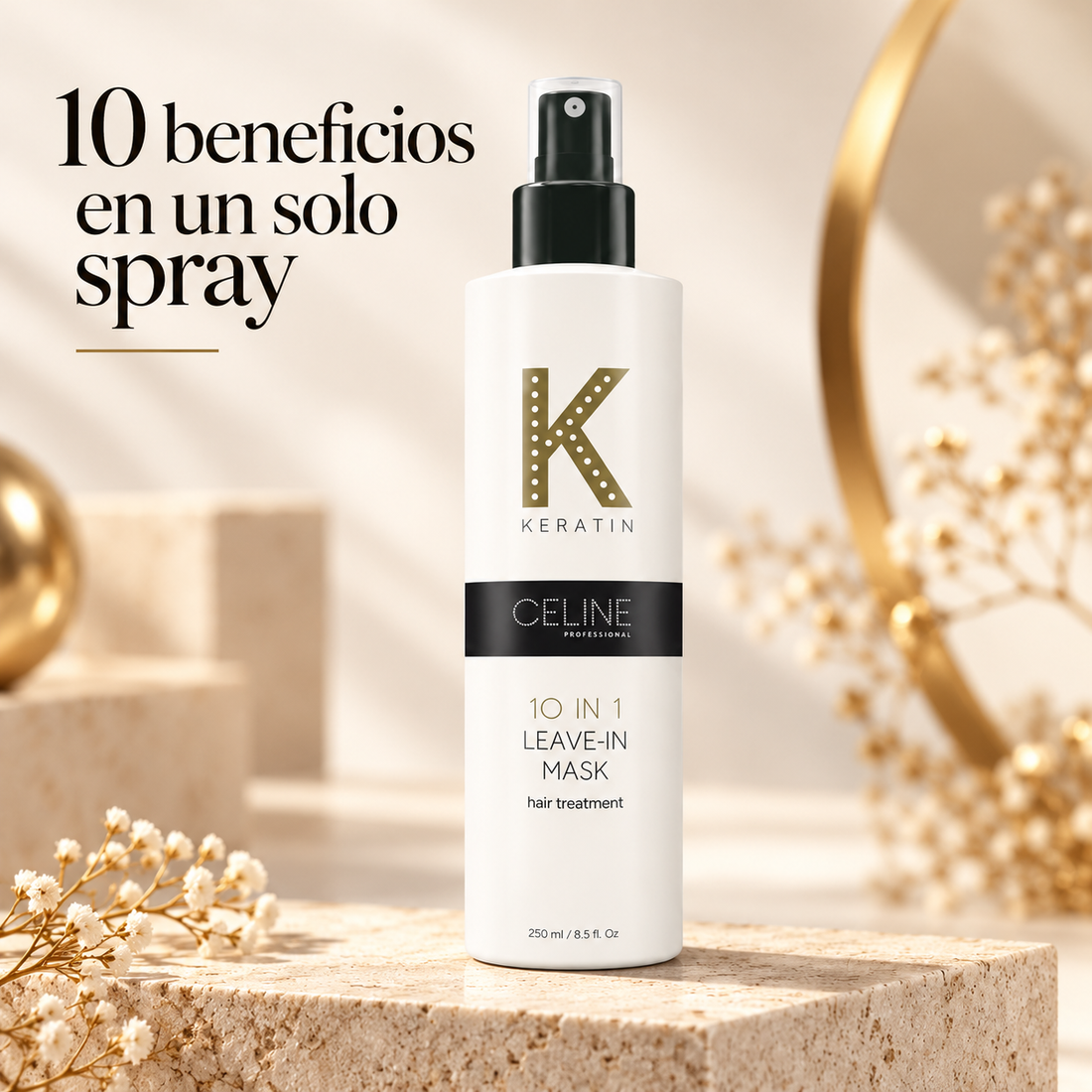 Periche Celine – Mascarilla sin aclarado 10 en 1 para todo tipo de cabello 250 ml