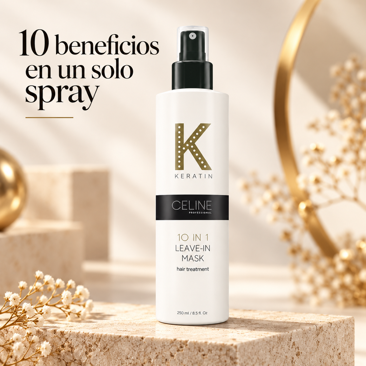 Periche Celine – Mascarilla sin aclarado 10 en 1 para todo tipo de cabello 250 ml