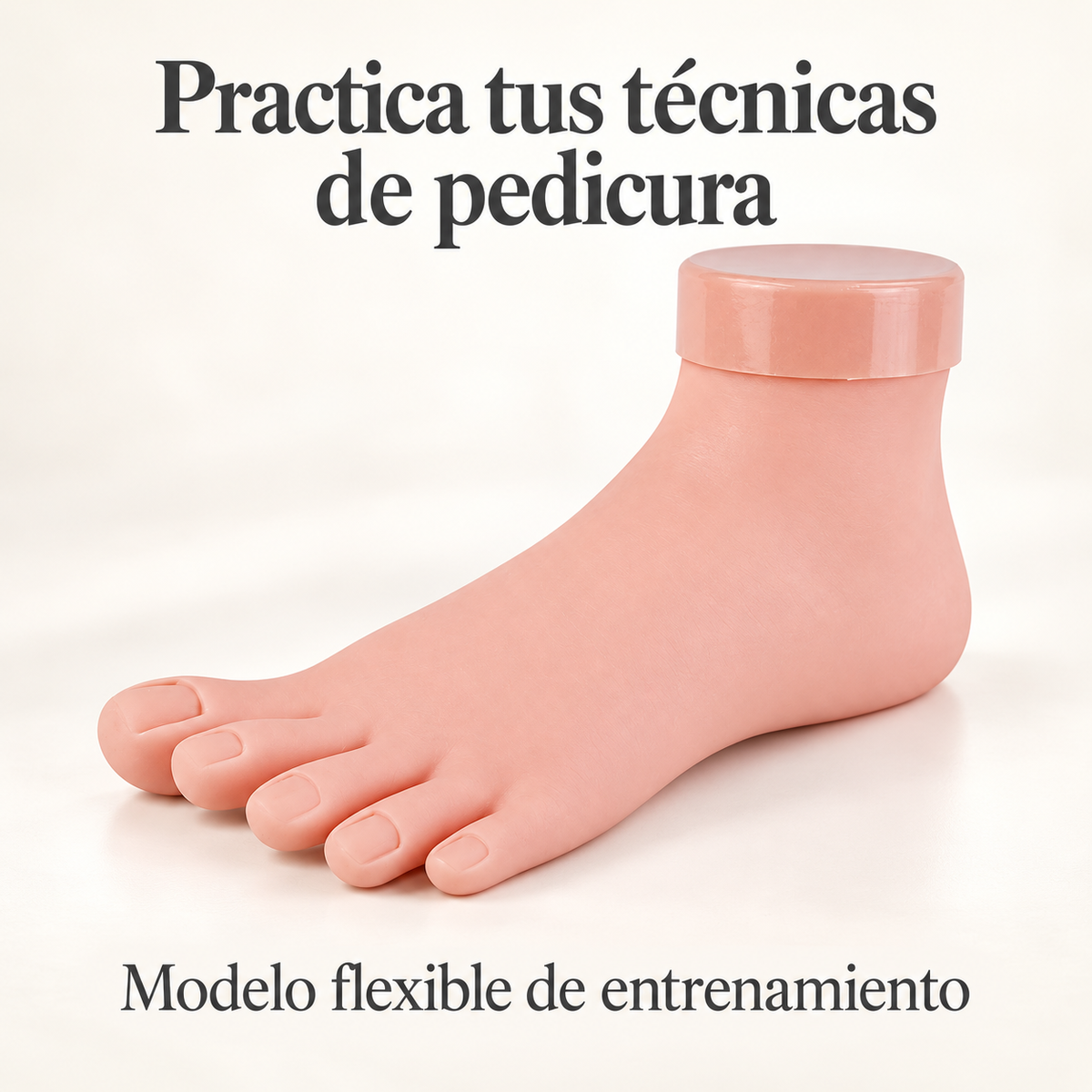 Pie de Prácticas para Pedicura y Uñas Postizas – Modelo de Entrenamiento Profesional – 1 Unidad