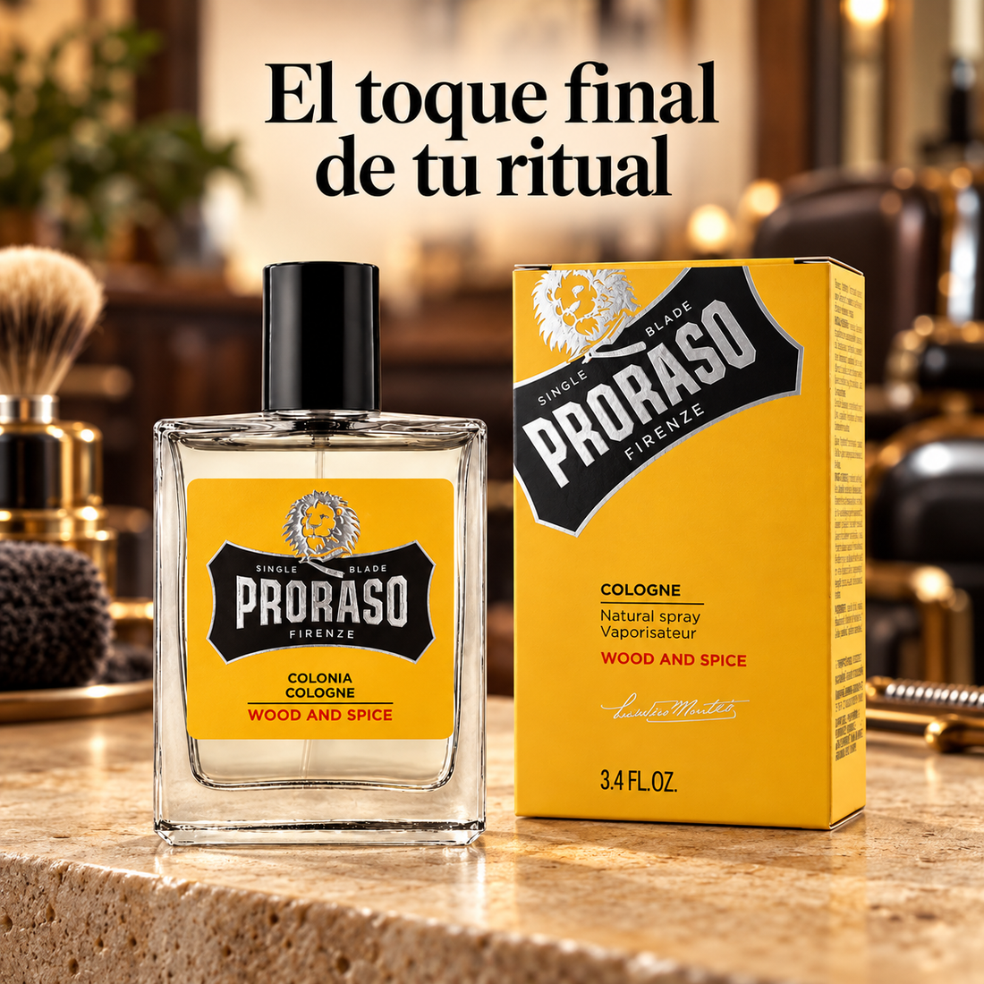 Proraso – Colonia amaderada para hombre Wood & Spice 100 ml