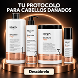 Dikson – Kit de restauración capilar Structura Pro para cabellos dañados · 4 pasos