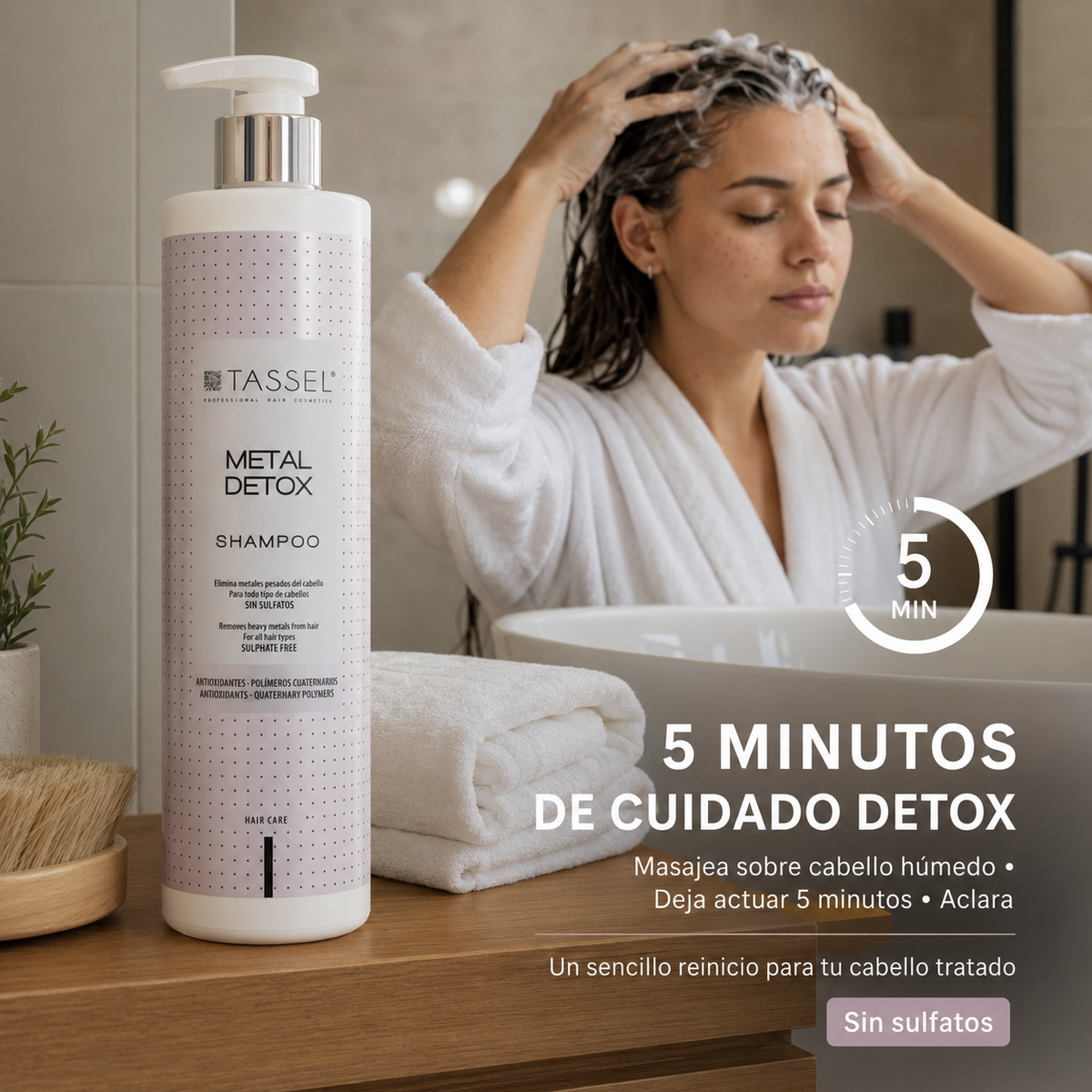 Tassel – Champô Detox de Metais para Cabelo Tratado 500ml