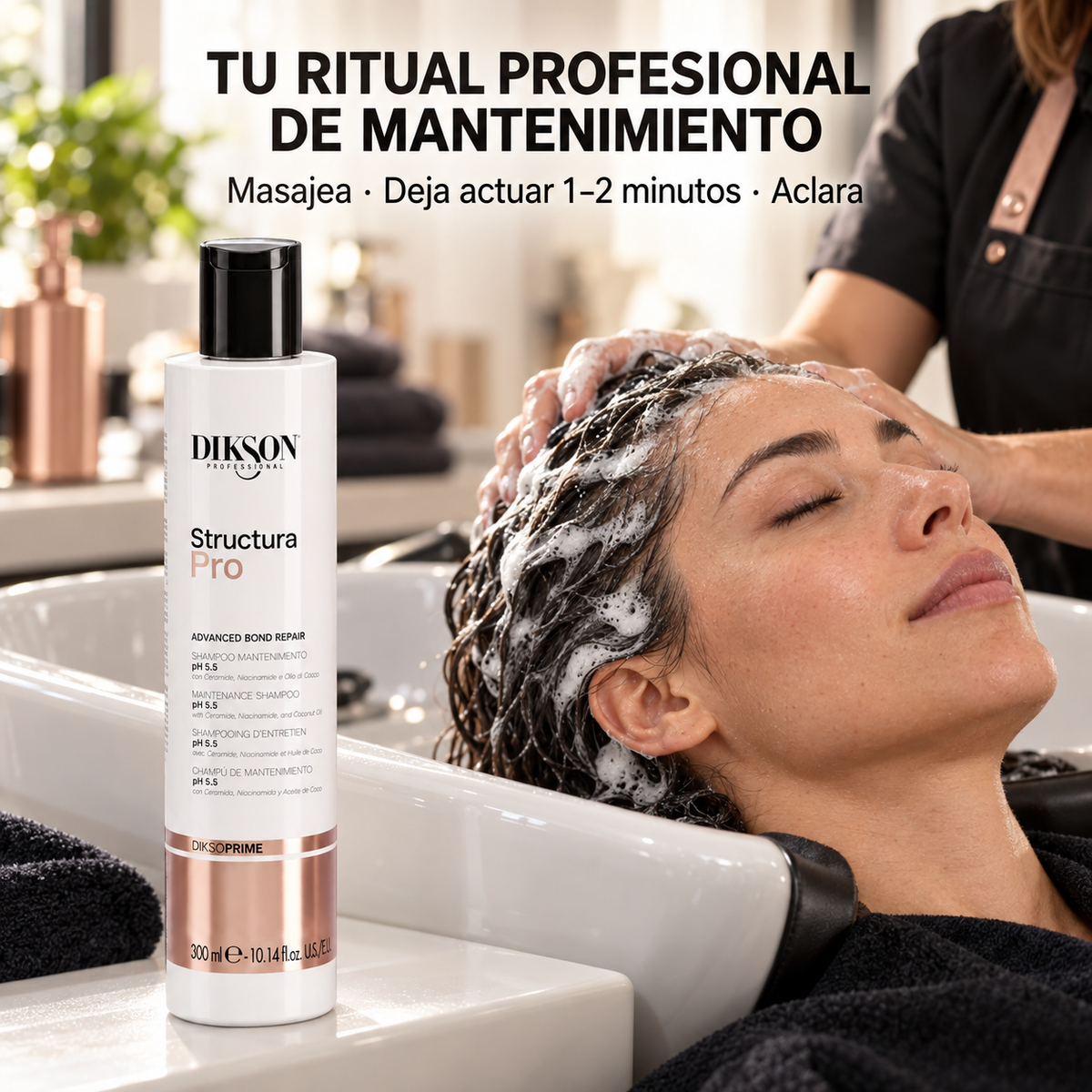 Dikson DiksoPrime Structura Pro – Champú de mantenimiento postratamiento 300 ml