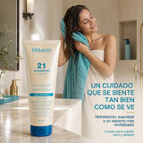 Salerm 21 – Champú para cabello seco y dañado con ácido hialurónico 300 ml