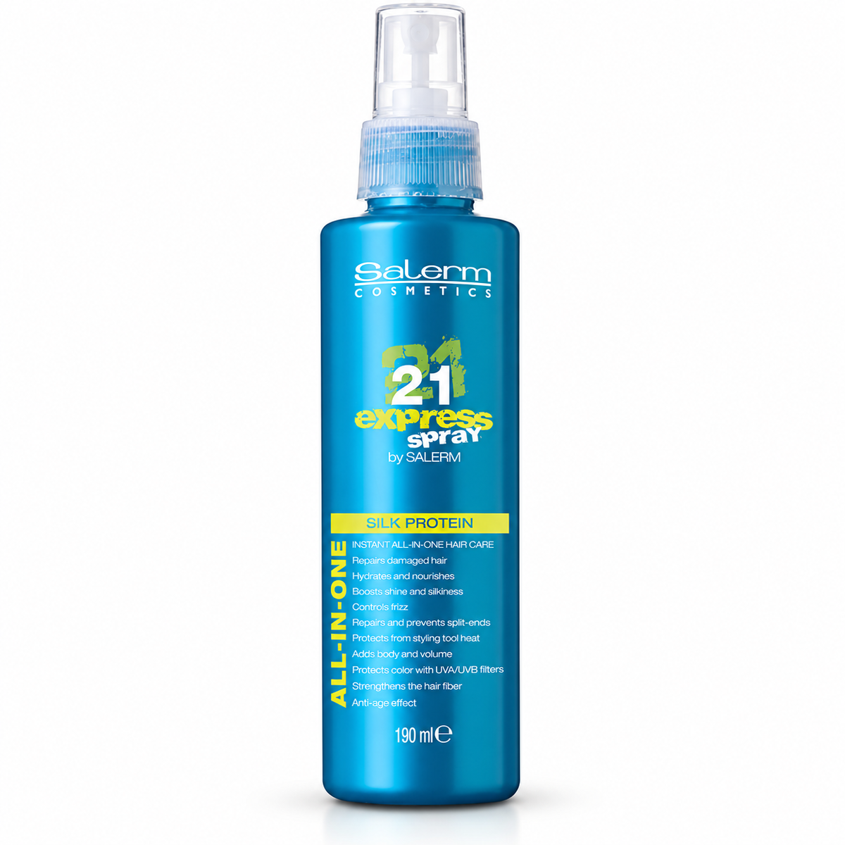 Salerm – Acondicionador Sin Aclarado Salerm 21 Express Spray 190 ml | Hidratación y Suavidad