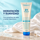 Salerm 21 – Champú para cabello seco Silk Protein 300 ml