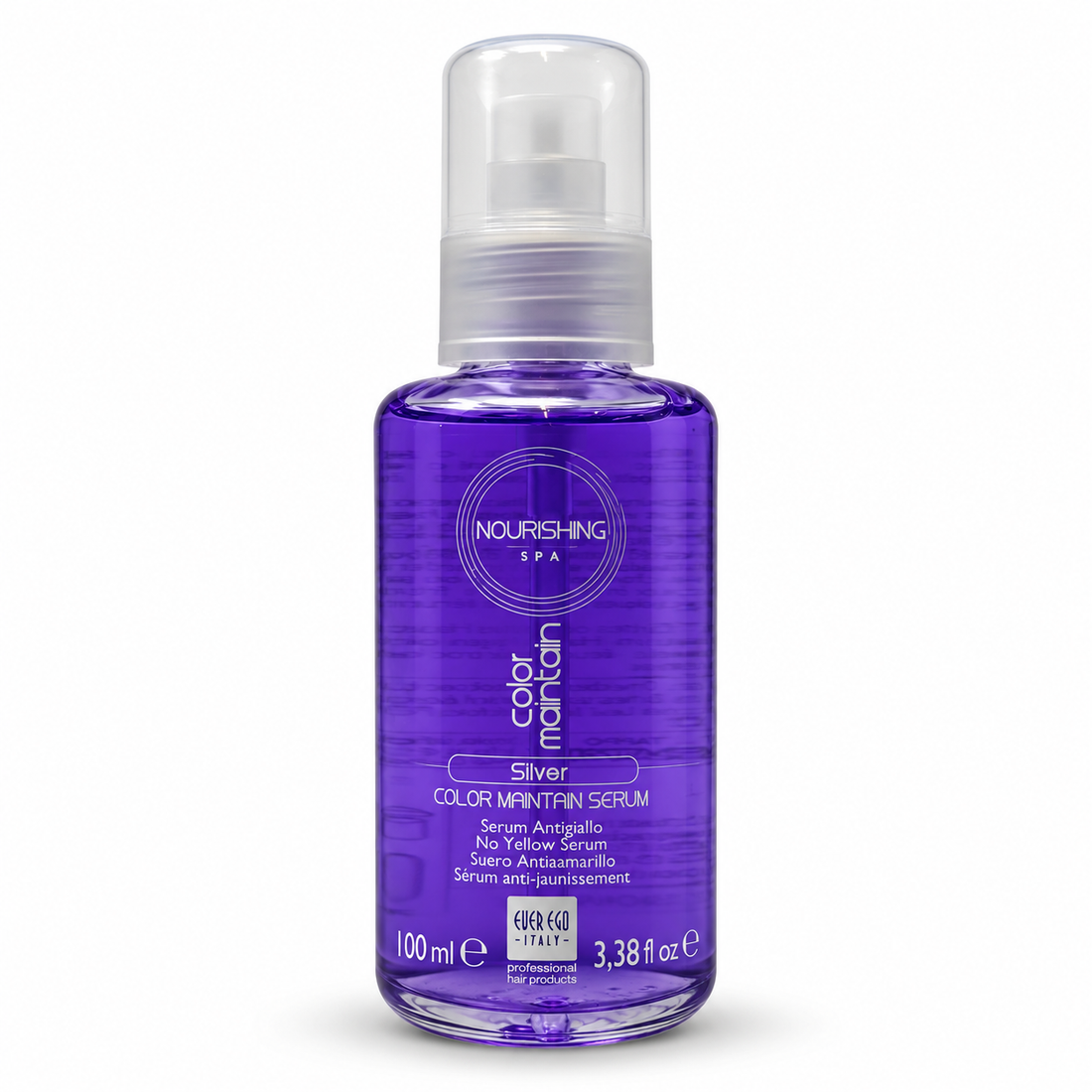 Ever Ego – Sérum antiamarillo Silver para cabello rubio y canoso 100 ml
