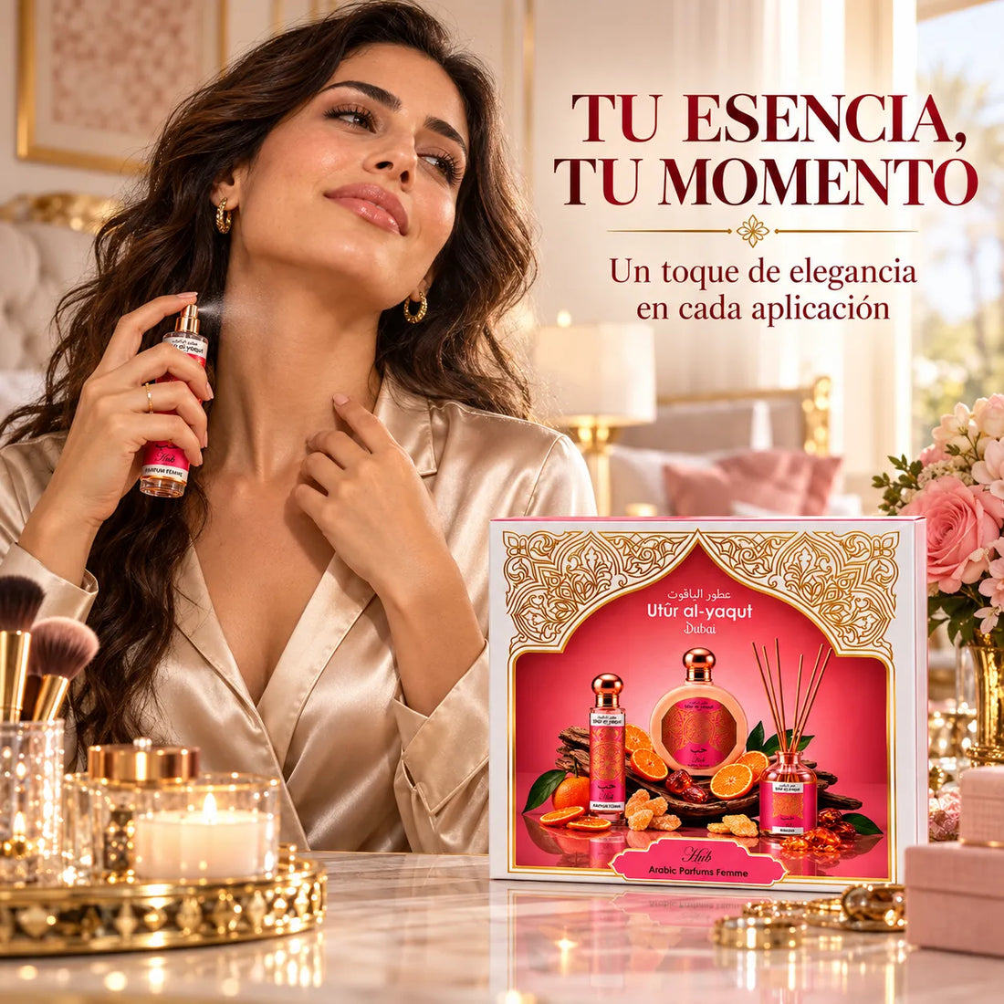 Utur Al-Yaqut – Estuche de Perfume Femenino Hub con Mikado 3 Piezas