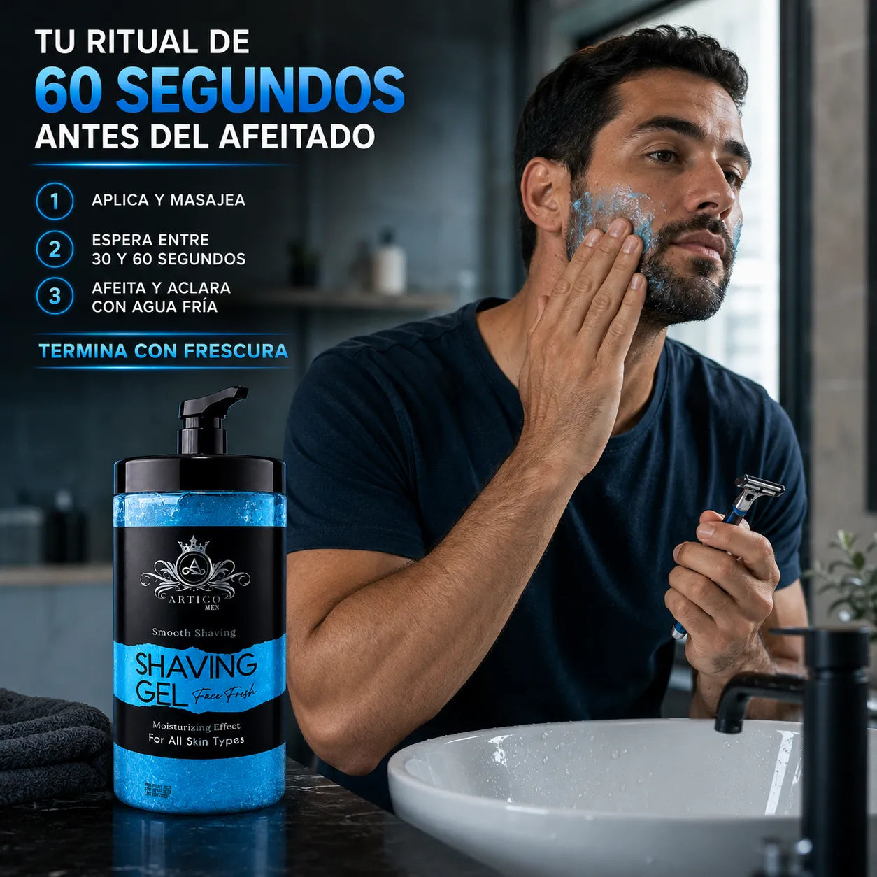 Arctic Men – Hydrating Shaving Gel for All Skin Types 1500 ml