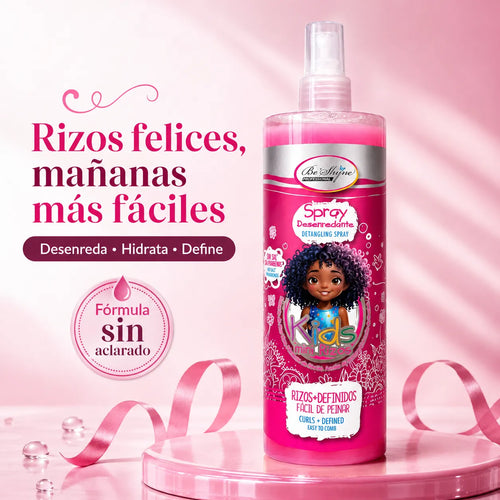 Be'Shyne Kids – Spray desenredante para niños con rizos 500 ml