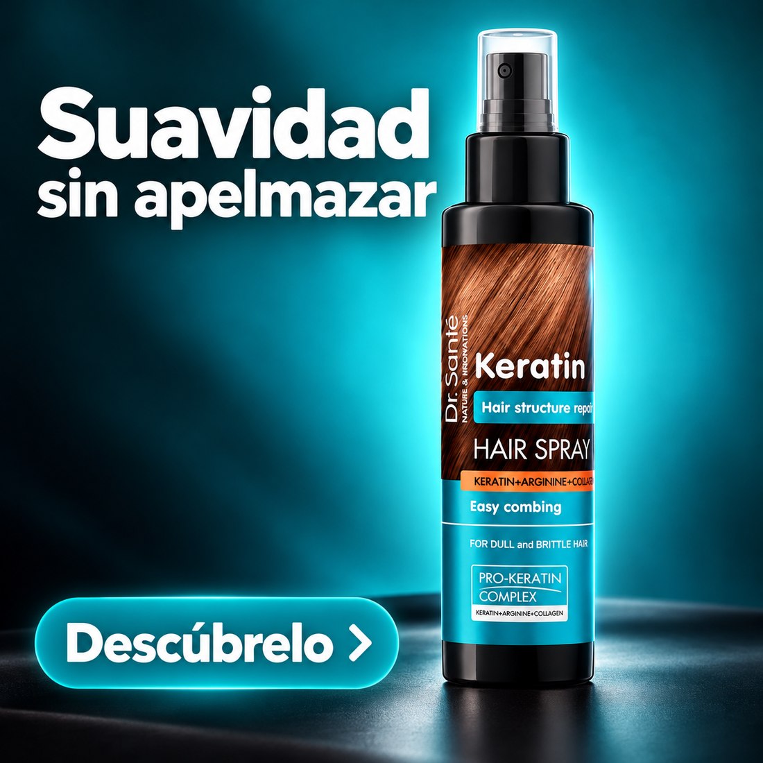 Dr. Santé – Spray capilar con queratina para cabello quebradizo 150 ml